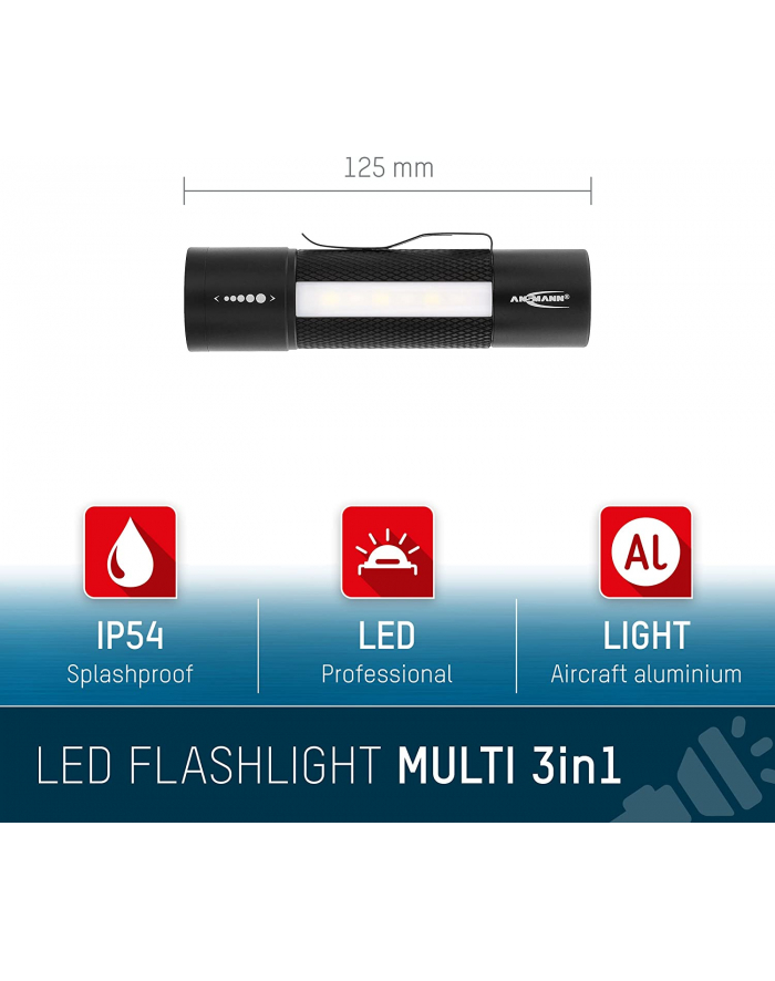 Ansmann Future Multi 3in1, flashlight (Kolor: CZARNY) główny