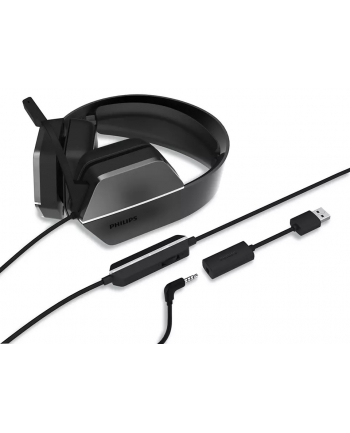 PHILIPS TAG4106BK Gaming Headset 3.5mm + USB Audio Adapter Wired DTS 2.0