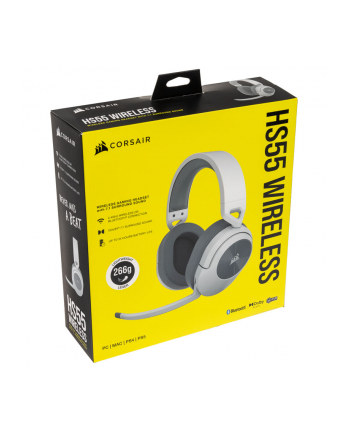 corsair Zestaw słuchawkowy bezprzewodowy HS55 biały nr 1