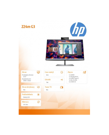 hp inc. Monitor Z24m G3 QHD Conferencing     4Q8N9AA