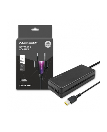 qoltec Zasilacz do Lenovo 135W | 20V | 6.75A | slim tip+pin | +kabel  zasilający