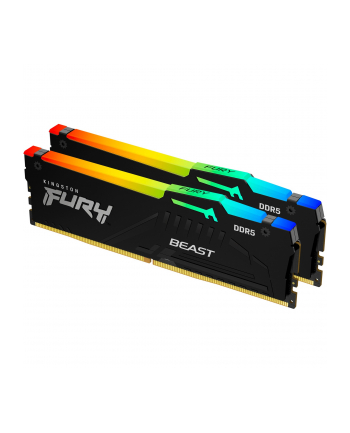 kingston Pamięć DDR5 Fury Beast Black RGB  64GB(2*32GB)/5600  CL36 EXPO