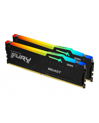 kingston Pamięć DDR5 Fury Beast Black RGB  16GB(2* 8GB)/6000  CL36 EXPO