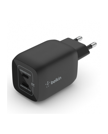 belkin Podwójna ładowarka ścienna 65W USB-C GAN z  PPS czarna