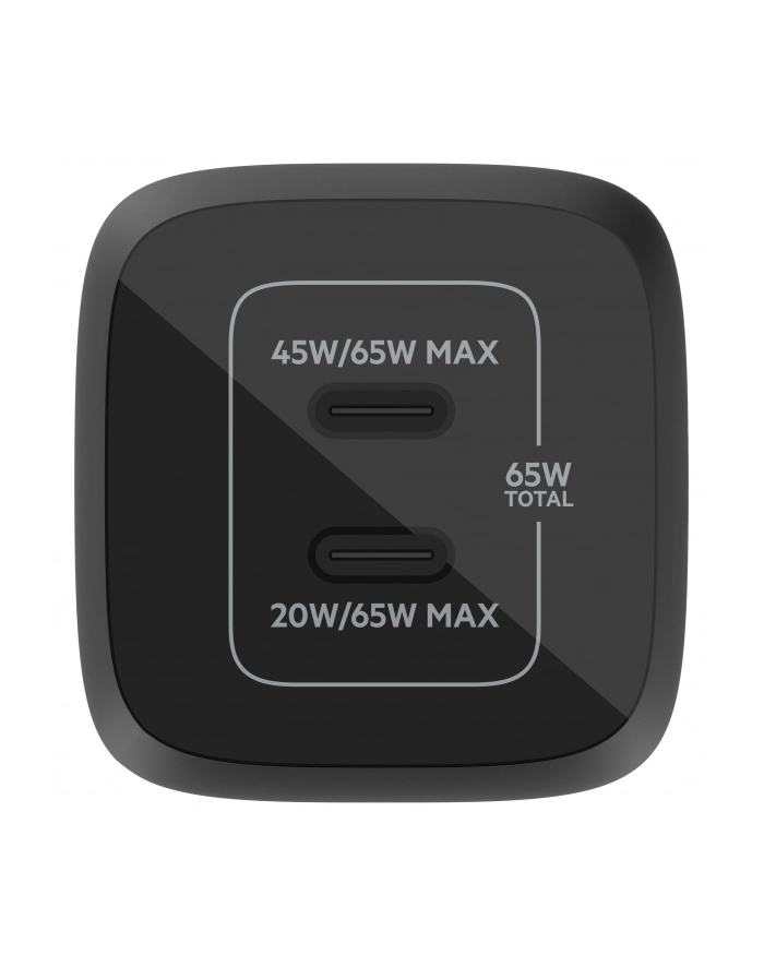 belkin Podwójna ładowarka ścienna 65W USB-C GAN z  PPS czarna główny