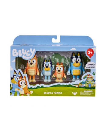 tm toys Bluey Figurki 4-pak Rodzinka 13009