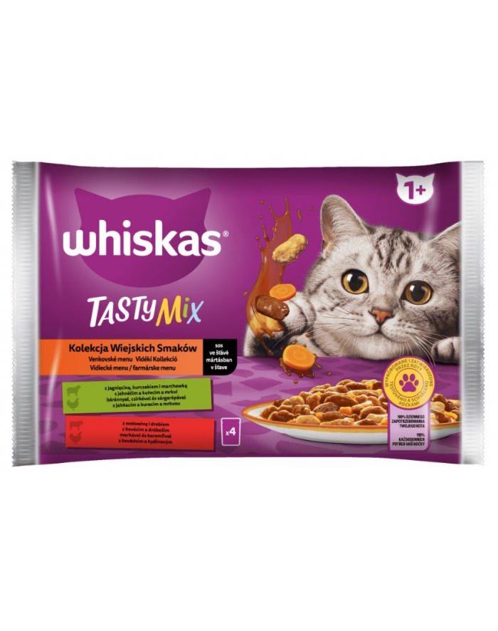 Whiskas Saszetka Sos Tasty Mix Mix 4x85g główny