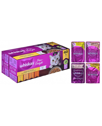 WHISKAS Potrawka Adult 40x85g Smaki Drobiowe