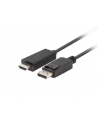 lanberg Kabel DisplayPort (M) V1.1 -> HDMI (M) 3m czarny - nr 13