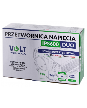 volt polska Przetwornica napiecia IPS 600 DUO 12/24V/230V