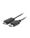 lanberg Kabel DisplayPort (M) V1.1 -> HDMI (M) 1m czarny - nr 13