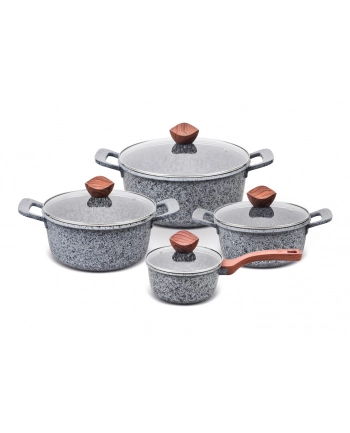 PROMIS ZESTAW GARNKÓW GRANITE  ROND-EL 16 CM GARNKI nr 1