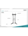 digitus Stojak mobilny pojedynczy z półką 1xLCD max. 70' max. 50kg, VESA max. 600x400 - nr 3