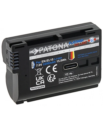 Akumulator Patona Platinum EN-EL15 z USB-C do Nikona nr 1
