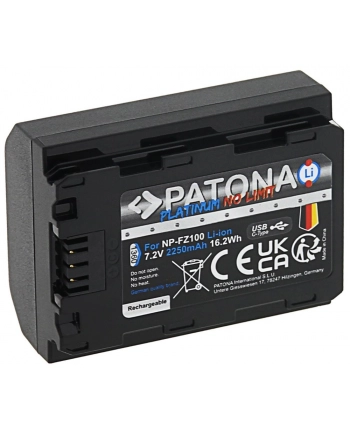 Akumulator Patona Platinum  NP-FZ100 z USB-C do Sony nr 1