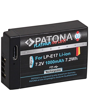 Akumulator Patona Platinum LP-E17 z USB-C do Canona nr 2
