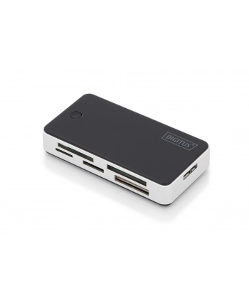 digitus Czytnik kart 5-portowy USB 3.0 SuperSpeed, All-in-one, Czarno-srebrny nr 1