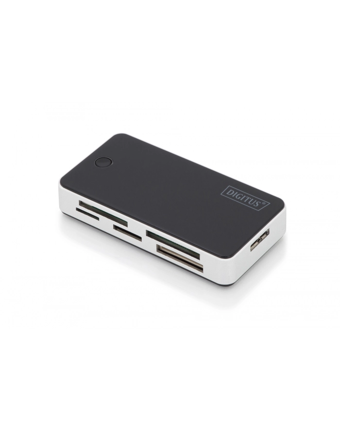digitus Czytnik kart 5-portowy USB 3.0 SuperSpeed, All-in-one, Czarno-srebrny główny