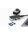 digitus Czytnik kart 5-portowy USB 3.0 SuperSpeed, All-in-one, Czarno-srebrny - nr 7