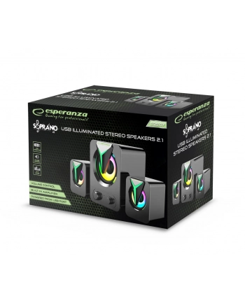esperanza Głośniki 2.1 USB Rainbow Soprano