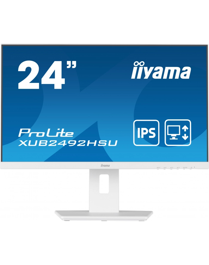 iiyama Monitor 23.8 cala XUB2492HSU-W5 IPS,HDMI,DP,VGA,USB,HAS(150mm),biały główny