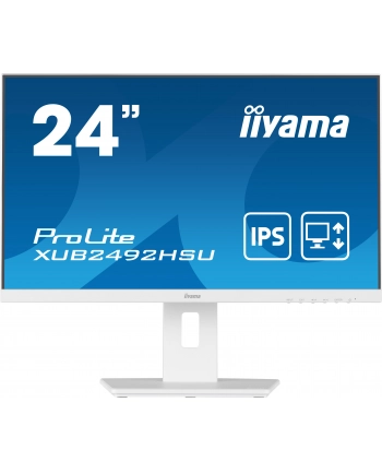 iiyama Monitor 23.8 cala XUB2492HSU-W5 IPS,HDMI,DP,VGA,USB,HAS(150mm),biały nr 2
