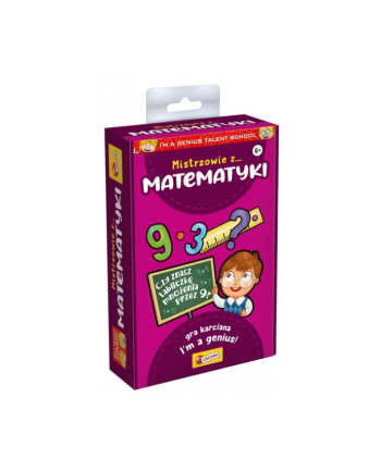 lisciani giochi I'm a Genius Talent School Mistrzowie z matematyki - edukacyjna gra karciana PL92284