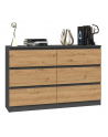 top e shop Komoda M6 120x30xH77 antracyt/artisan - nr 11