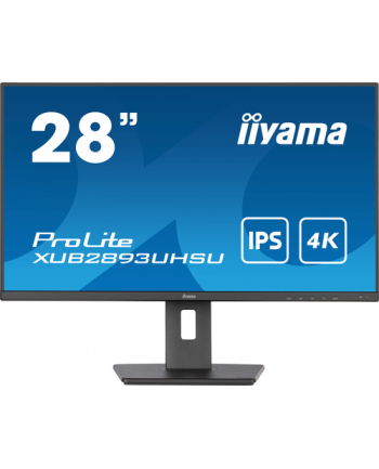 iiyama Monitor 28 cali XUB2893UHSU-B5,IPS,4K,HDMI,DP,2x2W,HAS(150mm)
