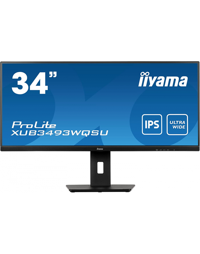 iiyama Monitor 34 cale XUB3493WQSU IPS,UWQHD,DP,HDMI,HAS(150mm) główny