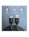 axagon BUMM3-AM10AB Kabel Micro-B USB  USB-A 3.2 Gen 1, 1m, 3A, ALU, PVC Czarny - nr 21