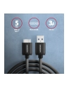 axagon BUMM3-AM10AB Kabel Micro-B USB  USB-A 3.2 Gen 1, 1m, 3A, ALU, PVC Czarny - nr 5