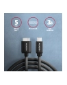 axagon BUMM3-CM10AB Kabel Micro-B USB,  USB-C 3.2 Gen 1, 1m, 3A, ALU, PVC Czarny - nr 5