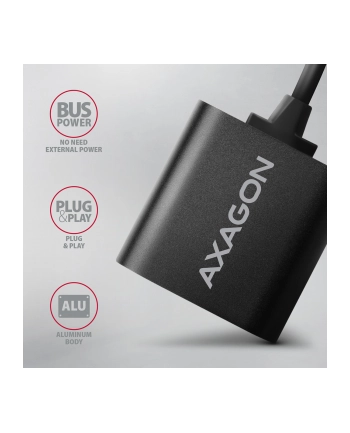 axagon ADA-12 Zewnętrzna karta dzwiękowa USB 2.0 48kHz/16-bit stereo, metal, kabel USB-A 15 cm nr 2