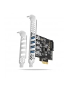 axagon Kontroler PC(wersja europejska)-43RS PCIe 4x port USB 3.2 GEN 1, UASP VIA, 15-pin SATA zasilacz - nr 29