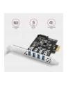 axagon Kontroler PC(wersja europejska)-43RS PCIe 4x port USB 3.2 GEN 1, UASP VIA, 15-pin SATA zasilacz - nr 4