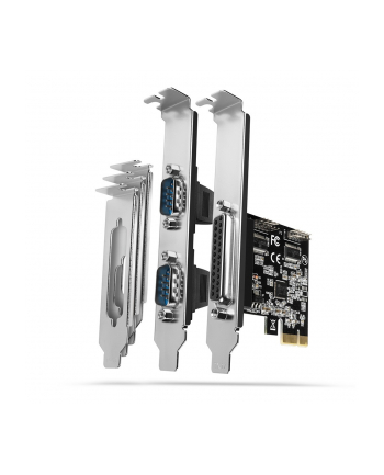 axagon PCEA-PSN Kontroler PCIe 1x port równoległy (LPT) + 2x port szeregowy (RS232) 250 kbps, w zestawie SP ' LP