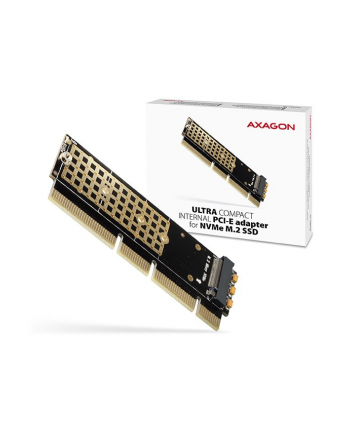 axagon PCEM2-1U Adapter wewnętrzny PCIe x16/x8/x4, M.2 NVMe M-key slot, 1U