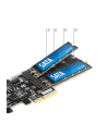 axagon PCES-SA4M2 Kontroler PCIe 2x wewnętrzny port SATA 6G + 2x wewnętrzny port M.2 B-key SATA, SP ' LP - nr 17