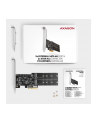 axagon PCES-SA4M2 Kontroler PCIe 2x wewnętrzny port SATA 6G + 2x wewnętrzny port M.2 B-key SATA, SP ' LP - nr 24