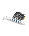 axagon Kontroler PC(wersja europejska)-43RS PCIe 4x port USB 3.2 GEN 1, UASP VIA, 15-pin SATA zasilacz - nr 21