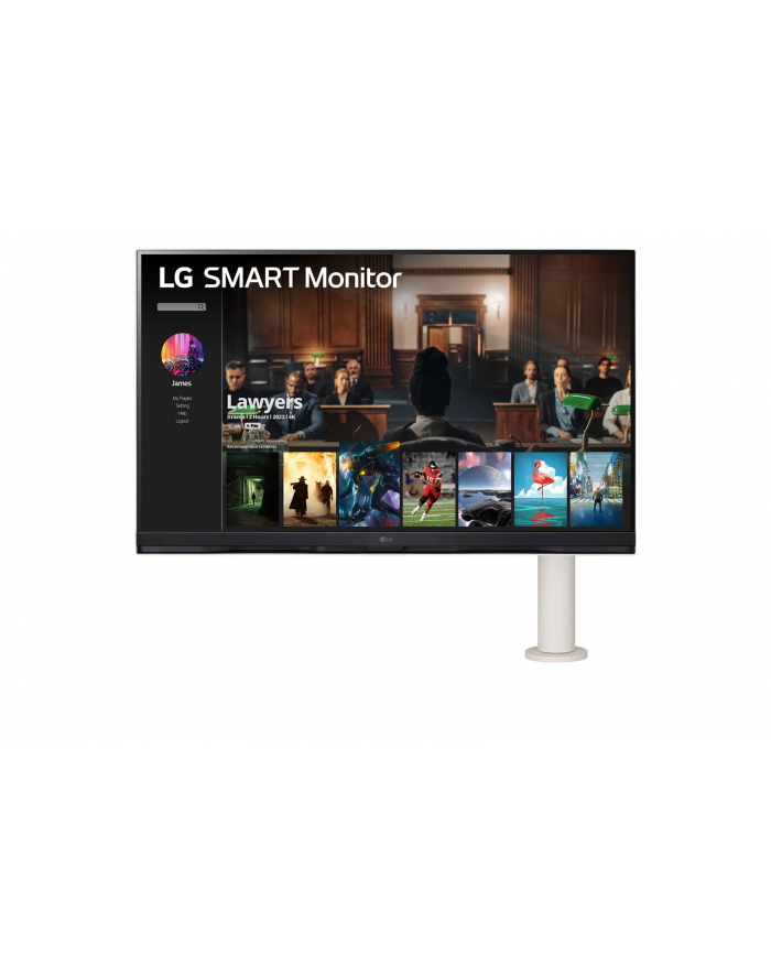 LG 32SQ780S-W 31.5inch VA UHD webOS Ergo 250cd/m2 5ms 2xHDMIx USB Type-C 65W 2xUSB2.0 LAN główny