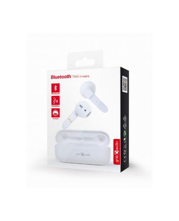 GEMBIRD Słuchawki douszne Bluetooth TWS Vienna kolor biały