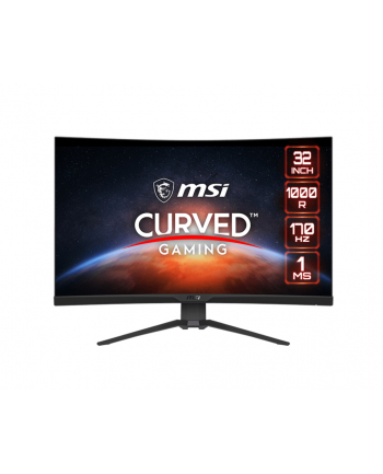 MSI G322CQP 31.5inch VA 2560x1440 Curve 1000R 170Hz 1ms 2xHDMI DP Tilt/Height/Swivel Black