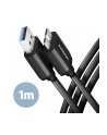 axagon BUMM3-AM10AB Kabel Micro-B USB  USB-A 3.2 Gen 1, 1m, 3A, ALU, PVC Czarny - nr 26