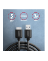 axagon BUMM3-AM10AB Kabel Micro-B USB  USB-A 3.2 Gen 1, 1m, 3A, ALU, PVC Czarny - nr 4