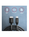 axagon BUMM3-CM10AB Kabel Micro-B USB,  USB-C 3.2 Gen 1, 1m, 3A, ALU, PVC Czarny - nr 13