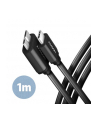 axagon BUMM3-CM10AB Kabel Micro-B USB,  USB-C 3.2 Gen 1, 1m, 3A, ALU, PVC Czarny - nr 26