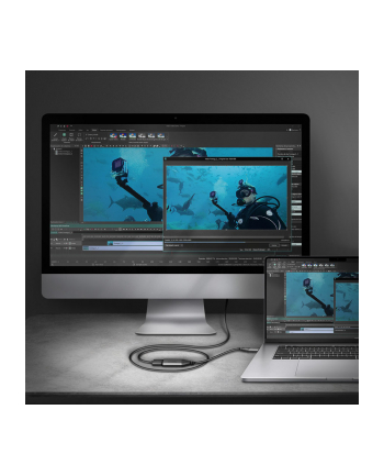 axagon Adapter RVC-HI2M  USB-C -> HDMI 2.0 4K/60Hz Aluminum, 25cm kabel nr 1