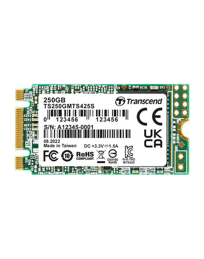 TRANSCEND 250GB M.2 2242 SSD SATA3 B+M Key TLC główny